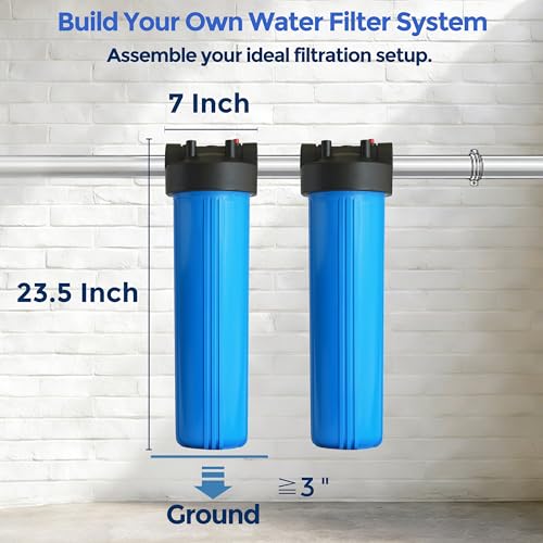 WH-20HD 20"x4.5" Whole House Water Filter Housing