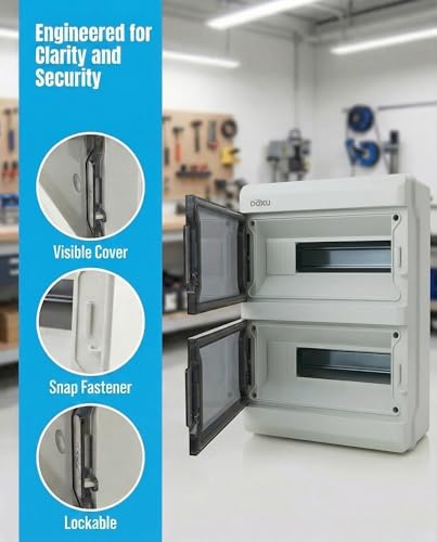 Circuit Breaker Box, IP66 Distribution Protection Box (AT-26 Way) - size: 26 - 296x390x130 MM