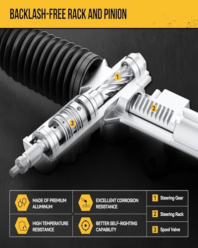 KAC Electronic Steering Rack and Pinion Replacement for 09-10 Vibe FWD, 09-13 Corolla(North American Built), 09-13 Matrix 1.8L, 09-13 Matrix FWD(Manual), Rack and Pinion Replace 1G-2696 - size: 1G-2696 Matrix