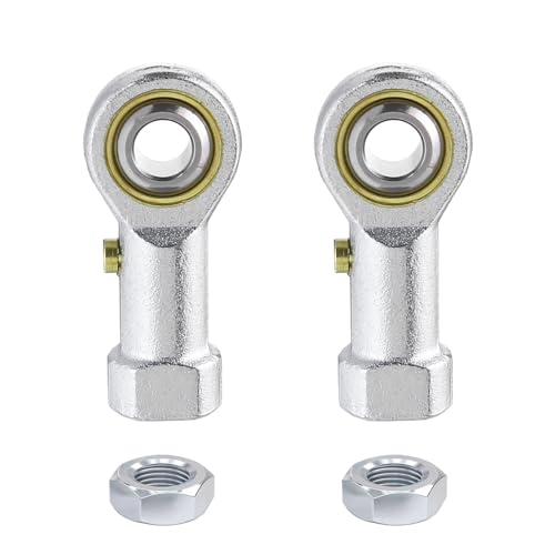 2Pcs PHSB4 Rod End Bearing 1/4 inch Bore Pre-Lubricated 1/4-28 Female Thread Right Hand Heim Joint with Jam Nuts - size: 1/4, style: Right Hand
