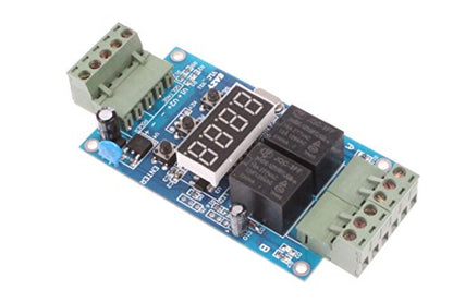 NOYITO 30-Step Programmable Time Relay Control Board Multi-Segment Setting ON Off Switch Multi-Group Timing 2-Channel Control Board (24V) - size: 24V