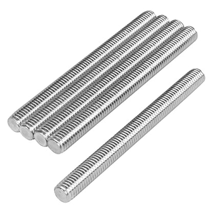 M10 x 150 mm 1.5mm Pitch 304 Stainless Steel Fully Threaded Rods Fasteners Pack of 5