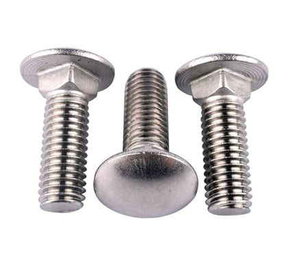 1/4-20 x 1/2" Carriage Bolts Screws, Round Head Square Neck, 304 Stainless Steel 18-8, UNC Coarse Fully Thread, Quantity 20Pcs - size: 1/4-20 x 1/2" (20 Pcs)