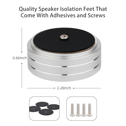 Audio Isolation Feet Aluminum Load 400KG Amplifier Feet 58 * 22MM(4Pcs) - color: Sliver