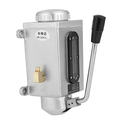 Metal Lubricating Oil Pump, Hand Lubrication 500CC CNC with Double Outlet Port for Punching, Lathe, Cutting, Milling Machines