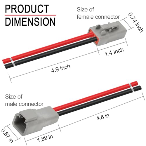 2 Pin DTP Waterproof Connector Automotive Sealed Electric Plug - style: 2PIN