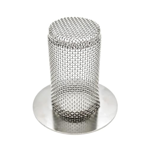 2" Diameter Floor Drain Strainer 2" Tall 304SS Cylinder Filter Basket
