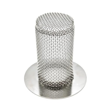2" Diameter Floor Drain Strainer 2" Tall 304SS Cylinder Filter Basket