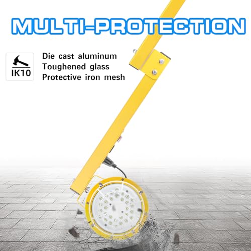 60W 6600LM LED Loading Dock Light-45 Foldable Arm ETL Listed