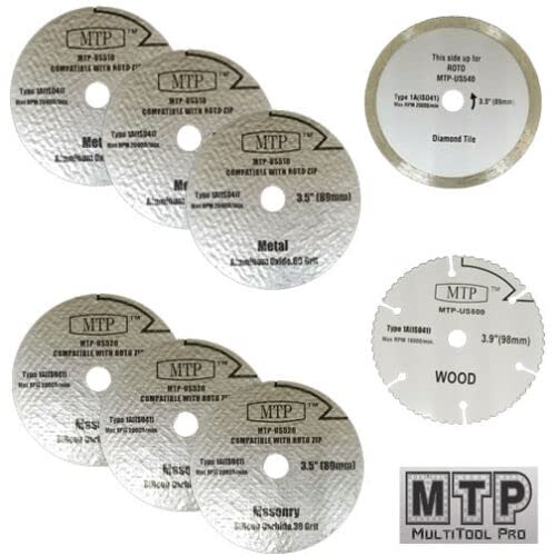MTP Brand Ultra-Saw 3.9 in Dia Wheel on Wood/Plastic Cutting Blade/ 3.5 in Dia. for Metal/Masonry & Carbide Blade Circular Power Tool US500-01 US40 Ultra Saw US500 (1)