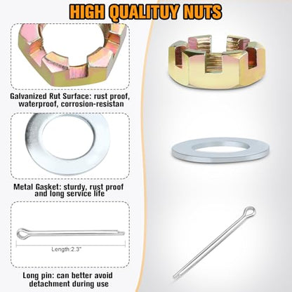 HITCHVOGER 4Set 3500LB L68149 L44649 Trailer Hub Bearings Kits. - size: 4 Sets L68149 L44649 Trailer Bearings