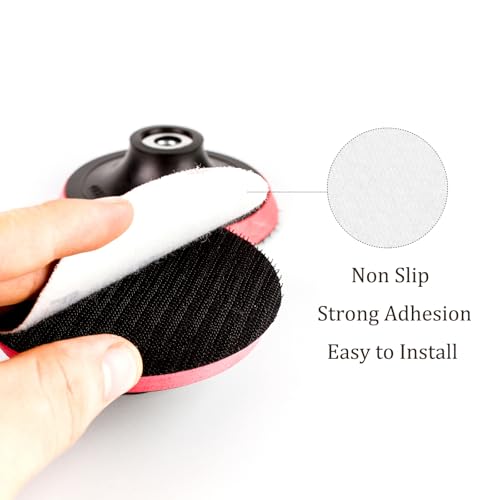 50pcs No Hole Sanding Discs- [ 5 Inch 220 Grit ] Round Hook and Loop Grip Sanding Pads Sheet Sandpaper for Woodworking Metal Polishing Use| Gold, Aluminum Oxide - size: 220 grit