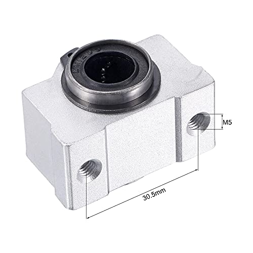 uxcell SCV12UU Linear Ball Bearing Slide Block Units, 12mm Bore Diameter 4pcs - size: 12mm