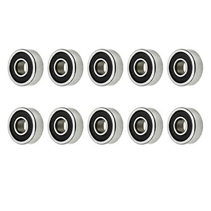 605RS Ball Bearing Double Rubber Sealed Steel Bearings 5 x 14 x 5mm-10pcs - size: 5 x 14 x 5mm