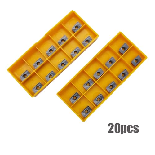 20pcs Indexable Face Milling Inserts APMT1135PDER-H2 Carbide Replacement Inserts For End Mill Tool Holders Boring Bar Inserts Rough Turning Stainless Steel - color: 20pcs apmt1135-h2