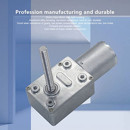 BORDSTRACT Self Locking Gear Motor 12V 66RPM M6