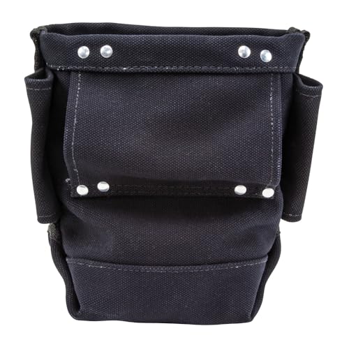Klein Tools 5416TFR Flame Resistant Canvas Tool Bag, 3 Pocket, 9x5x10-Inch