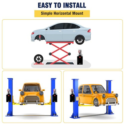 Hydraulic Power Unit 12 Quart Hydraulic Pump 12V Dump Trailer Pump Single Acting Hydraulic Power Pack 3200 PSI Electric Hydraulic Pump with Steel Reservoir for Car Lift