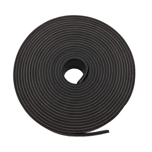 DEVNOL Self-Adhesive Neoprene Rubber Strips 1/8" Thick x 2” Wide x 23' Long, Sealing, Cushioning, Weather Stripping, Gaskets, and DIY Projects, Weatherproof - color: red adhesive backing, size: 1/8" x 2" x 23'