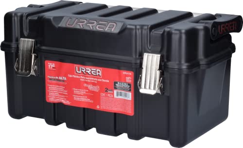 URREA Tool Box - 17" x 9.5" x 8.5" Heavy-Duty Mobile Tool Carrier with Reinforced ABS Moulded Design & Removable Tray - CPU17A - size: 17" x 9.5" x 8.5"
