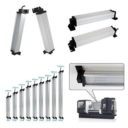 Led Industrial Machine Tube Light, IP66 Waterproof Explosionproof Work Lamp 37.8" 30W for CNC Internal, 110V to 220V Universal - size: 37.8inch, 30W