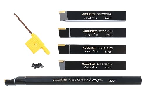 Accusize Industrial Tools Mini Indexable Turning Tool Boring, 1/2 in - size: 1/2 in.