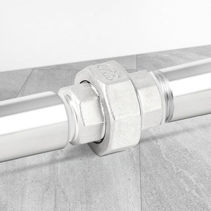 TAISHER 1PCS 304 Stainless Steel Union，1-1/4" NPT Male x 1-1/4" NPT Female Cast Pipe Fitting,Reducing Pipe Adapter Fitting - size: 1-1/4" (F x M)NPT