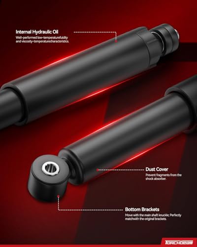 344368, 344375 Torchbeam Shock Absorber Struts Set of 4 Compatible with Ford F-150 1997 1998 1999 2000 2001 2002 2003 Suspension Kit Struts and Shocks Assembly - size: F-150 1997 - 2003
