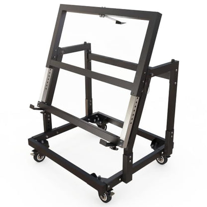 APARECIUM Panel Handler Cart and Shop Stand, Tilting Panel Cart with Rolling Casters, Tilting Panel Mover Mobile Workbench, Drywall Cart for Woodworking, Lumber Furniture Workshop, Warehouses, Garage