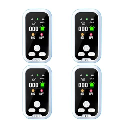 4 Pack New Upgrade Indoor Temperature Humidity Meter - style: Blue 4 Pack