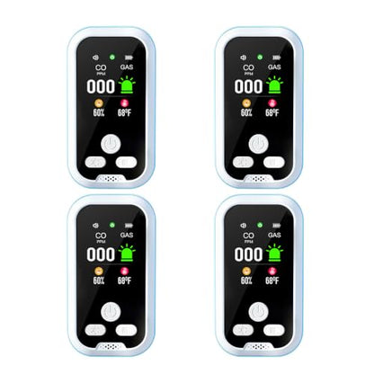 4 Pack New Upgrade Indoor Temperature Humidity Meter - style: Blue 4 Pack