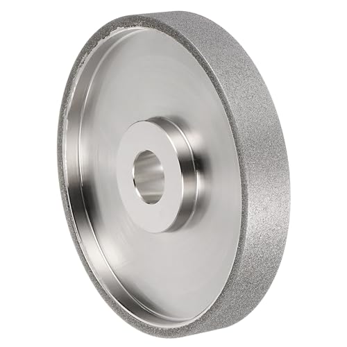HARFINGTON Diamond Lapidary Wheel 6 Inch x 1 Inch Arbor Hole 150 Grit Grinding Wheels for Stone, Marble, Glass, Ceramics, Crystal, Carbide, Steel - size: 150 Grits