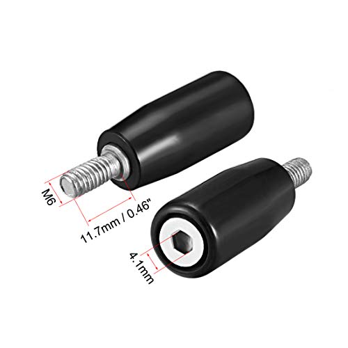 uxcell 2 Pcs Revolving Handwheel Machine Handle M6 Male Threaded Stem for Milling Machine - size: M6 x 32mm