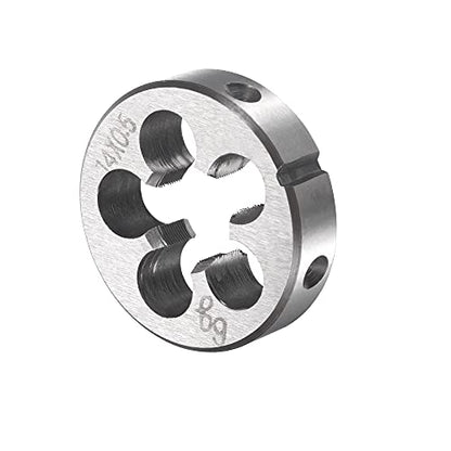 uxcell M14 x 0.5mm Metric Tap and Die Set, Machine Thread Screw Tap with Round Threading Die, Tap & Die Kit for Nut Screw Bolt Thread Repair - size: M14 x 0.5mm