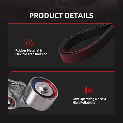 Engine Timing Belt Kit for Volvo XC90 XC70 XC60 XC40 S90 S80 S60L - size: for XC90/ XC60/ XC40/ V90 Cross Country