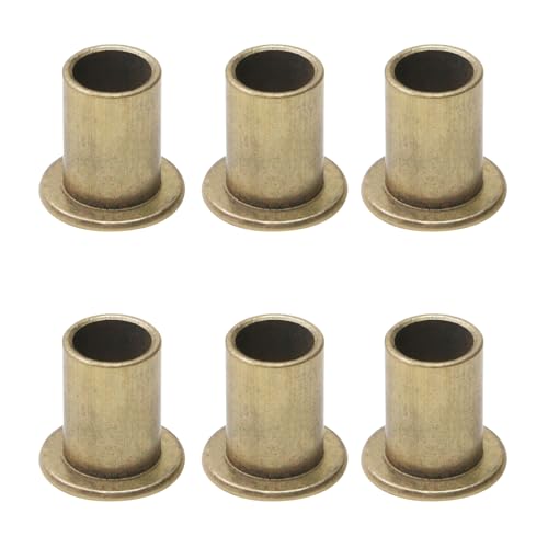 6Pcs Flange Bearing Sleeve OD 15mm ID 8mm Length 15mm Thickness