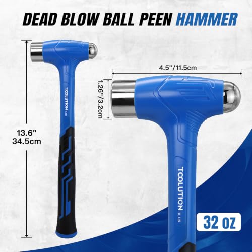 32 oz Ball Peen Hammer Large Mechanics Ball Pein Hammer,2LB - size: 32 oz