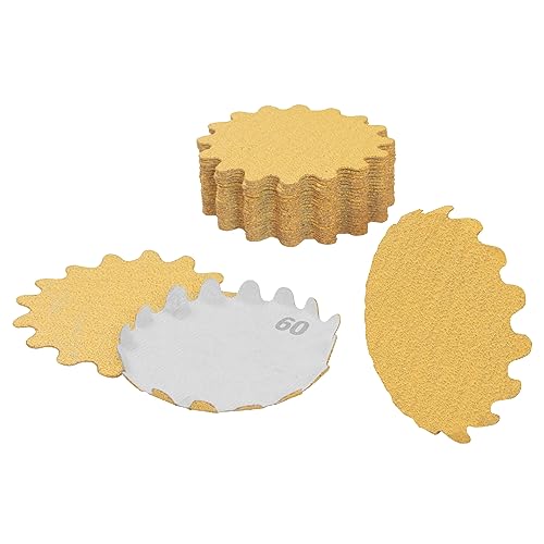 Flex Edge Gold 3 Inch Hook and Loop Sanding Discs 3 Inch 60 Grit 25 Pack - size: 3", style: 60 Grit