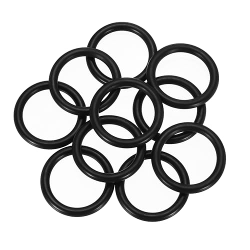 uxcell 10Pcs AS-322 O-Rings, Nitrile Rubber O-Rings 1-1/4" ID, 1-5/8" OD, 3/16" Width Round Sealing Gasket for Automotive Machine Plumbing Sealing Repair (70 Durometer, Black) - size: 1-1/4" ID, 1-5/8" OD, 3/16" Width