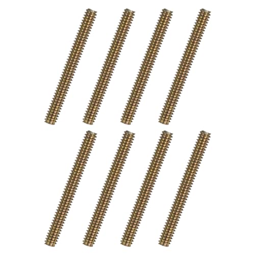 uxcell 8pcs Fully Threaded Rods 1/4x2-1/4 All Thread Studs Long Threaded Screw Carbon Steel for Furniture Garden Railing Mounting Assembly Fastening Frame Connection Colorful Zinc - size: 1/4x2-1/4"