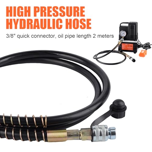 HZLZRZ Electric Hydraulic Pump Power Pack, Single Acting 110v/120v 10000 psi,Unit 2 Stage(1st Stage/290 Psi, 2nd Stage/10,000 Psi) - style: HZEO-700