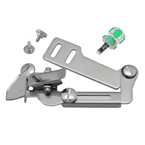 Sewing Seam Guide Presser Foot Fine Tucker Gauge DIY Tool Adjustable with Screwdriver for Industrial Sewing Machine JUKI DDL-8500 DDL-8700 DNU-1541