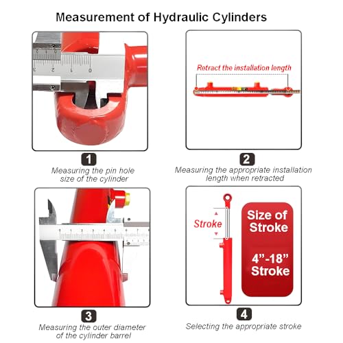 2x6 Hydraulic Cylinder 3 Ton Double Acting Welded Hydraulic Cylinder 2"Bore x 6"Stroke with 3/8" JIC 37°(9/16"-18 Thread) Hydraulic End Connectors Maximum Thrust Force 6613lbs