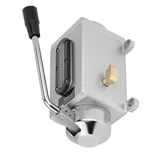 Metal Lubricating Oil Pump, Hand Lubrication 500CC CNC with Double Outlet Port for Punching, Lathe, Cutting, Milling Machines