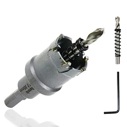 Carbide Hole Saw 1.2-inch/30mm Cutting Dia Hole Cutter for Cutting Stainless Steel Iron - size: 1.2"/30mm