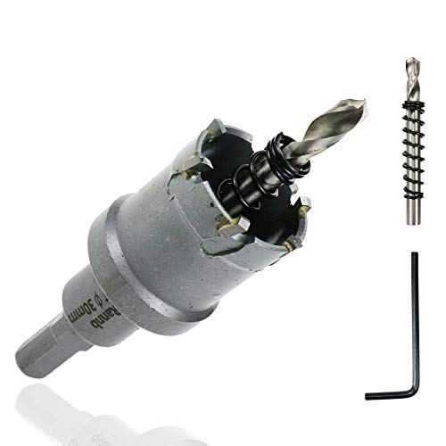 Carbide Hole Saw 1.2-inch/30mm Cutting Dia Hole Cutter for Cutting Stainless Steel Iron - size: 1.2"/30mm