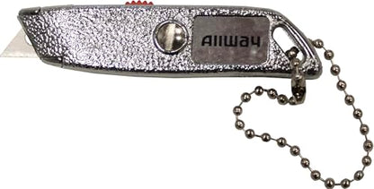 ALLWAY MK4 Chromed Die-Cast Retractable Micro Knife, 2-1/2"