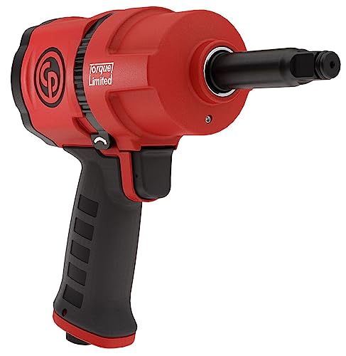 Chicago Pneumatic CP7748TL-2-1/2 Inch Air Impact Wrench with 2 Inch Extended Anvil, Torque Limited, Pistol Handle, Max Torque Reverse Output 960 ft.lbs / 1300 Nm - 7000 RPM, Twin Hammer - size: 2-Inch Extended Anvil - Torque Limited, style: New Version