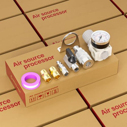 TAILONZ 1/4"NPT Pneumatic Pressure Regulator AR2000,White - color: White, size: Regulation