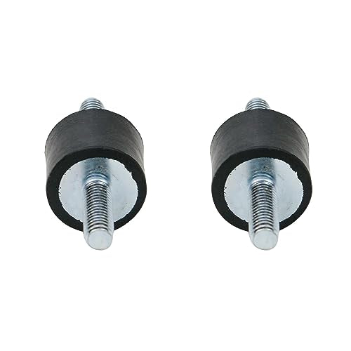 MY MIRONEY 4PCS 20 x 15mm Rubber Isolator Mounts with M6 x 18mm Studs - size: M6 x 18mm;20 x 15mm (Double Studs)
